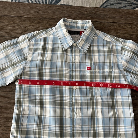 Quiksilver Button Down Madras Plaid Kids - Picture 5 of 15